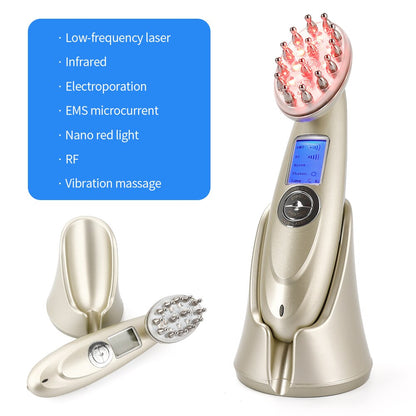 Electric Laser Hair Growth Comb Infrared EMS RF Vibration