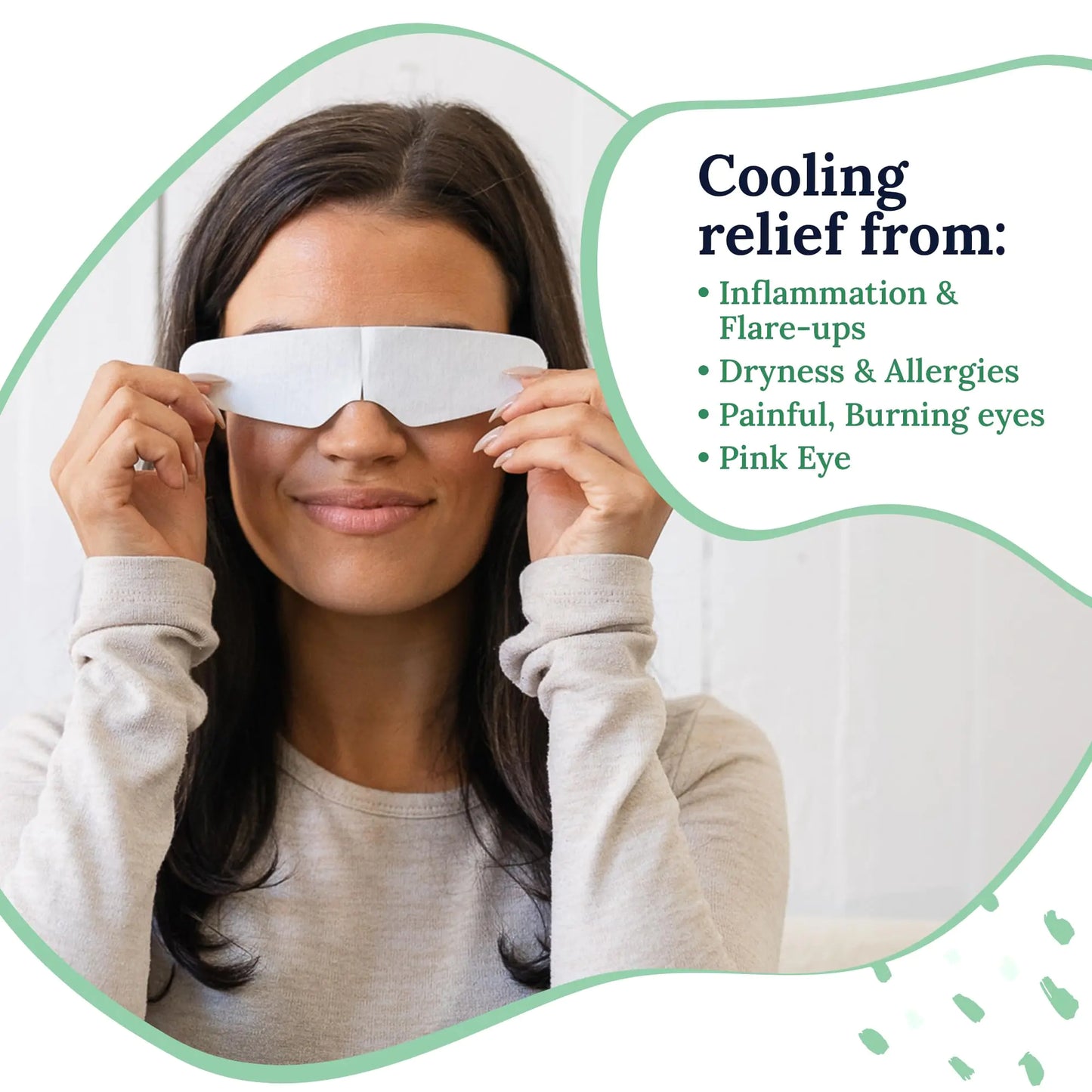 Rescue Hydrogel Self Cooling Compresses | Eye Cooling Pads |