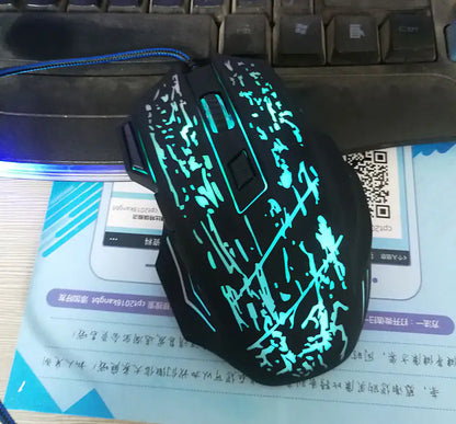 Wired Gaming Mouse 5500DPI 7-Color LED