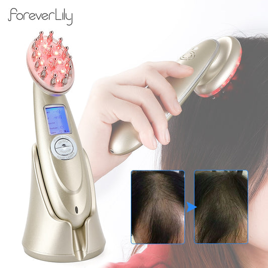 Electric Laser Hair Growth Comb Infrared EMS RF Vibration