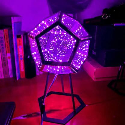 3D Cube Infinite Dodecahedron Nightlight USB