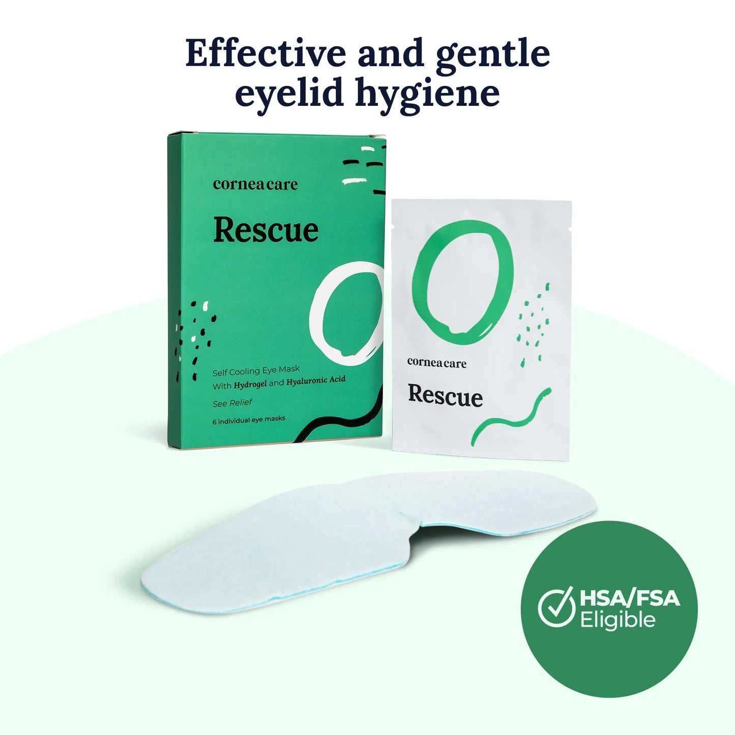 Rescue Hydrogel Self Cooling Compresses | Eye Cooling Pads |