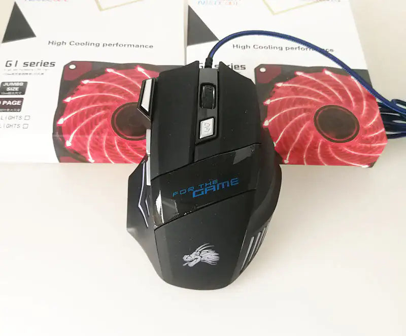 Wired Gaming Mouse 5500DPI 7-Color LED