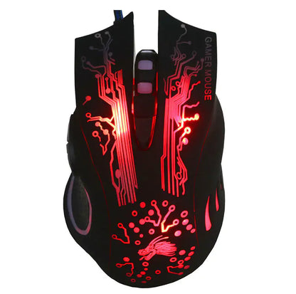 Wired Gaming Mouse 5500DPI 7-Color LED