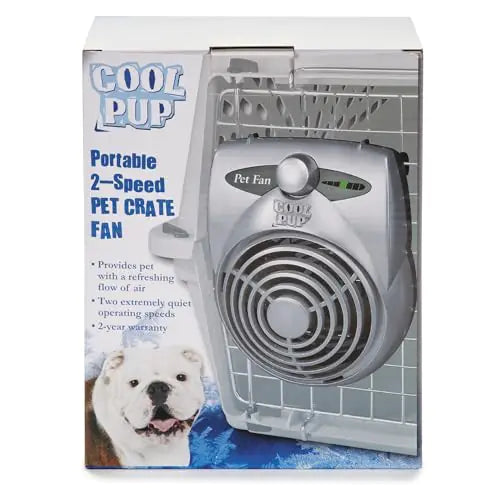 Cool Pup Crate Fan 8x6.25x2.5”