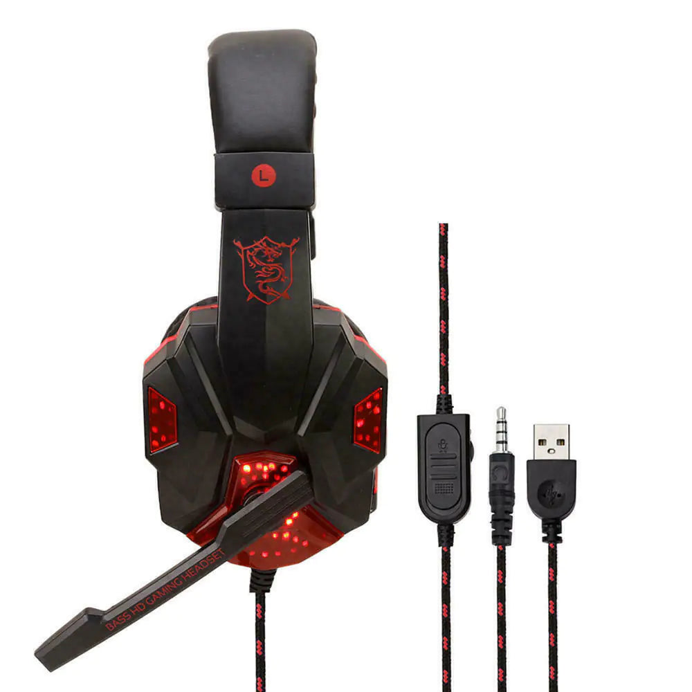 3.5mm Gaming Headset  For PC PS4 Xbox One