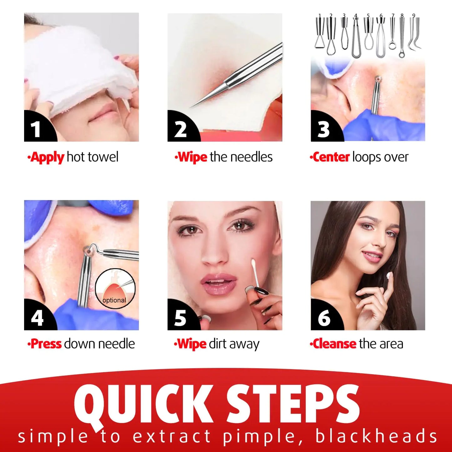 Cbiumpro Blackhead Pimple Popper Tool Kit