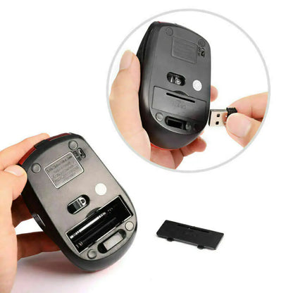 2.4GHz Wireless Optical Mouse & USB Receiver