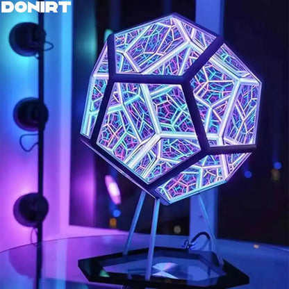 3D Cube Infinite Dodecahedron Nightlight USB